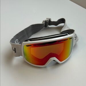 SMITH Ski Goggles with Red and White Design